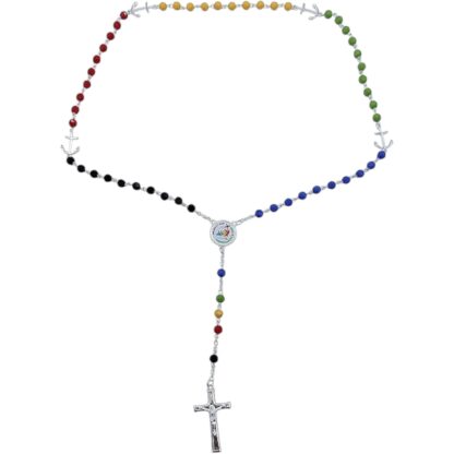 Rosario del Giubileo in cristallo mm. 6 - confezione da 4 pezzi - immagine 2
