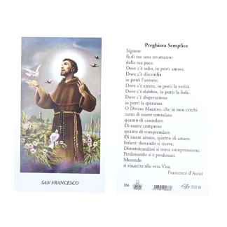 Immagine S. Francesco da Assisi 6x11